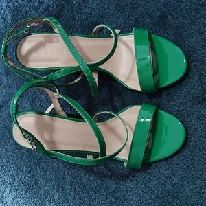 Women's green heels